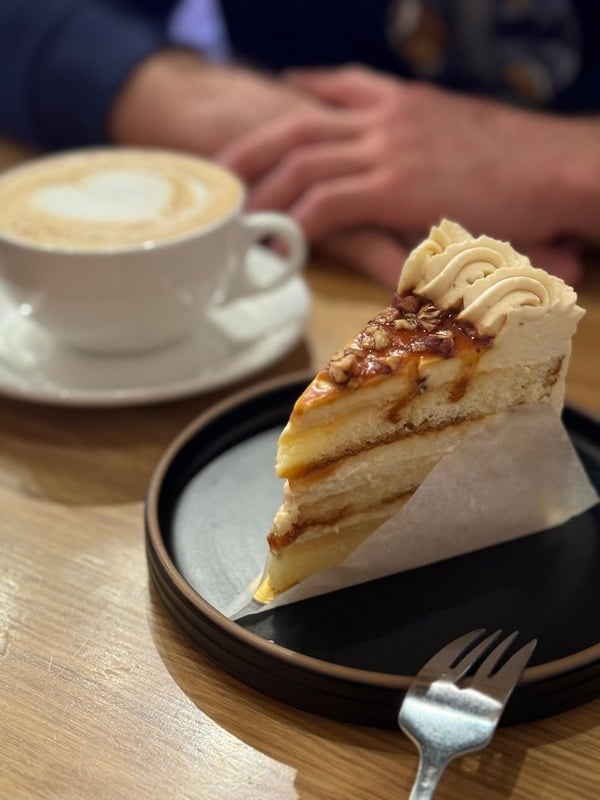 Coffee and a slice of cake